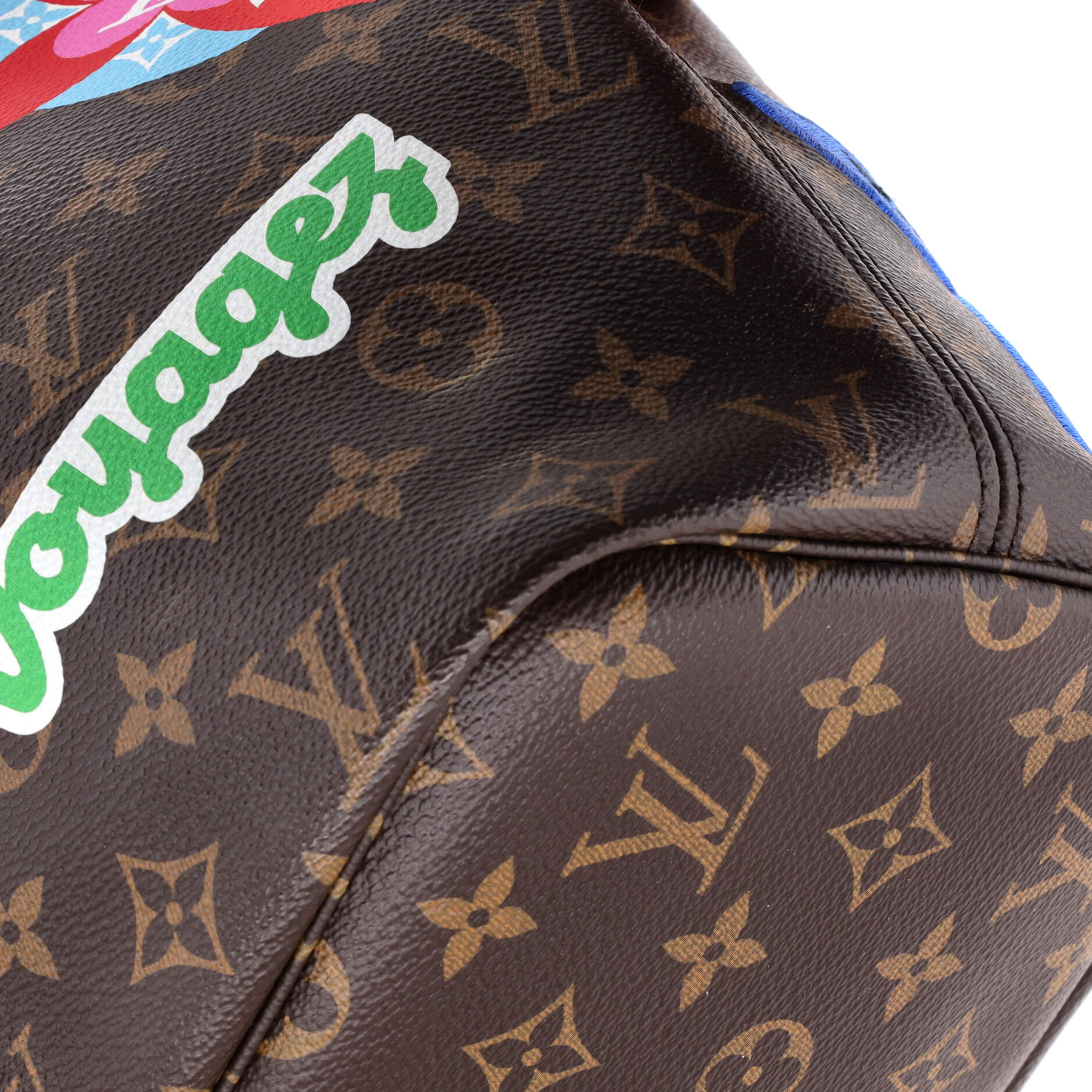 Louis Vuitton Neverfull NM Tote Limited Edition Patches Monogram Canvas MM