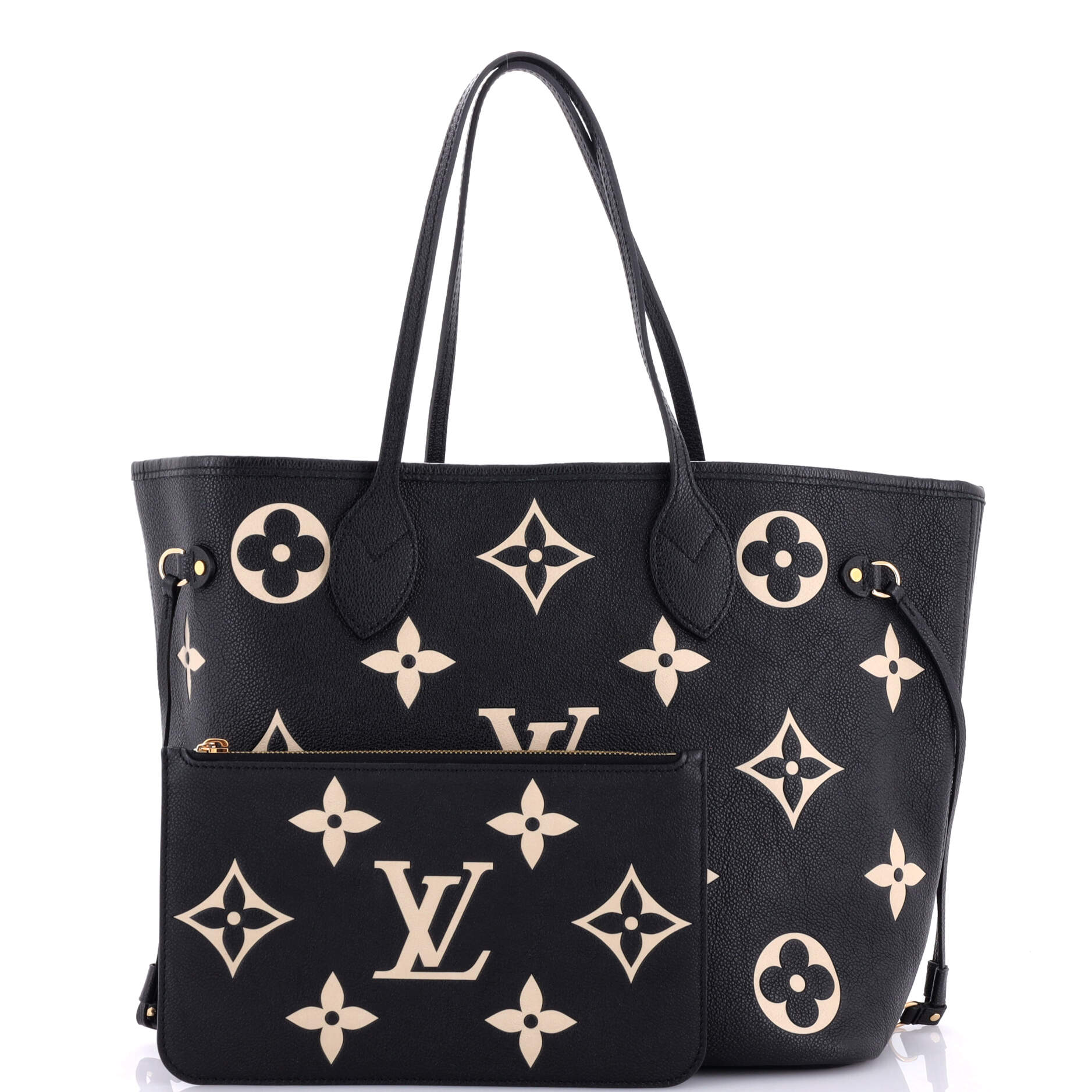 Louis Vuitton Neverfull NM Tote Bicolor Monogram Empreinte Giant MM