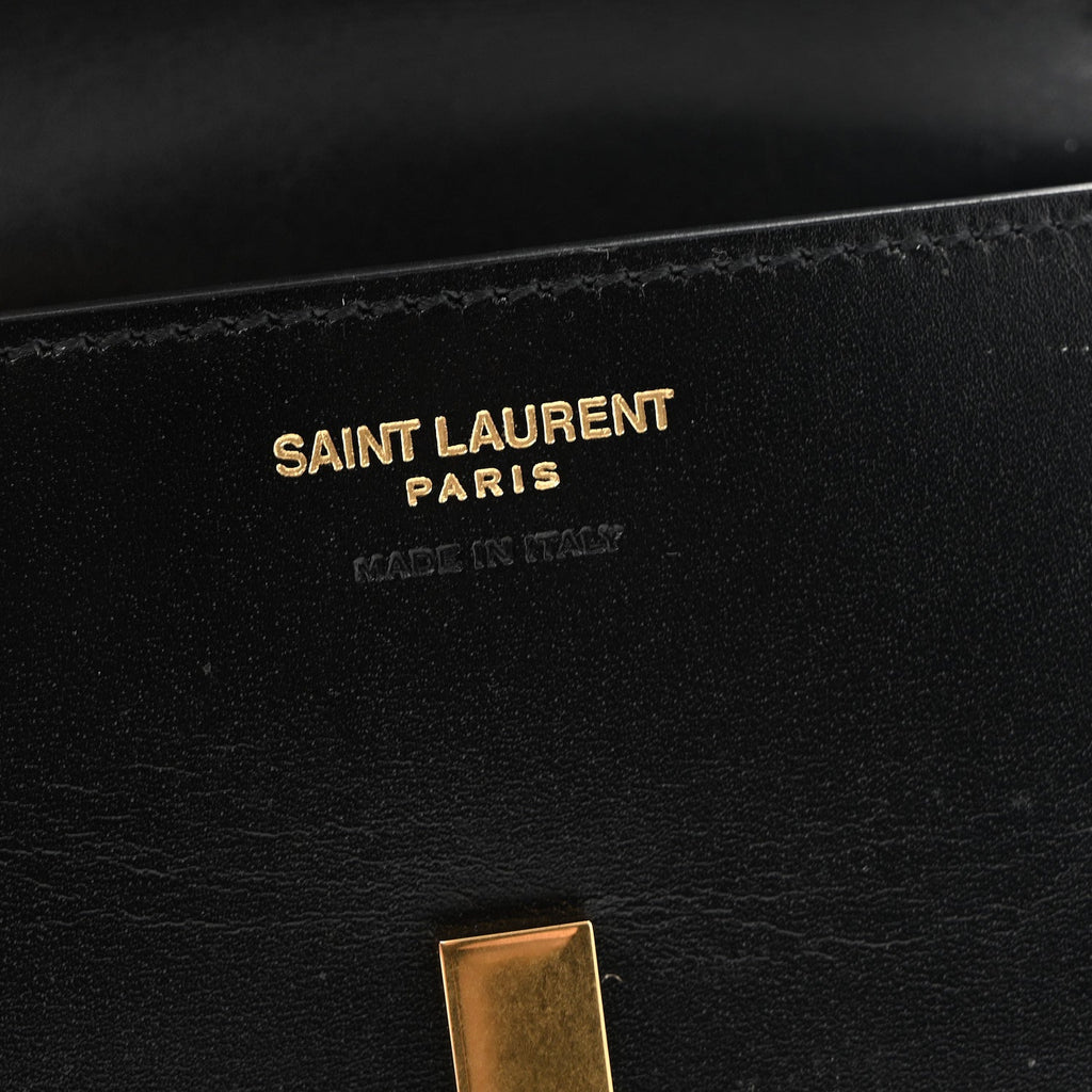 Box Calfskin Mini Purse On Chain Bag Black