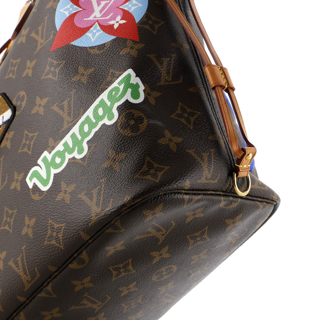 Louis Vuitton Neverfull NM Tote Limited Edition Patches Monogram Canvas MM
