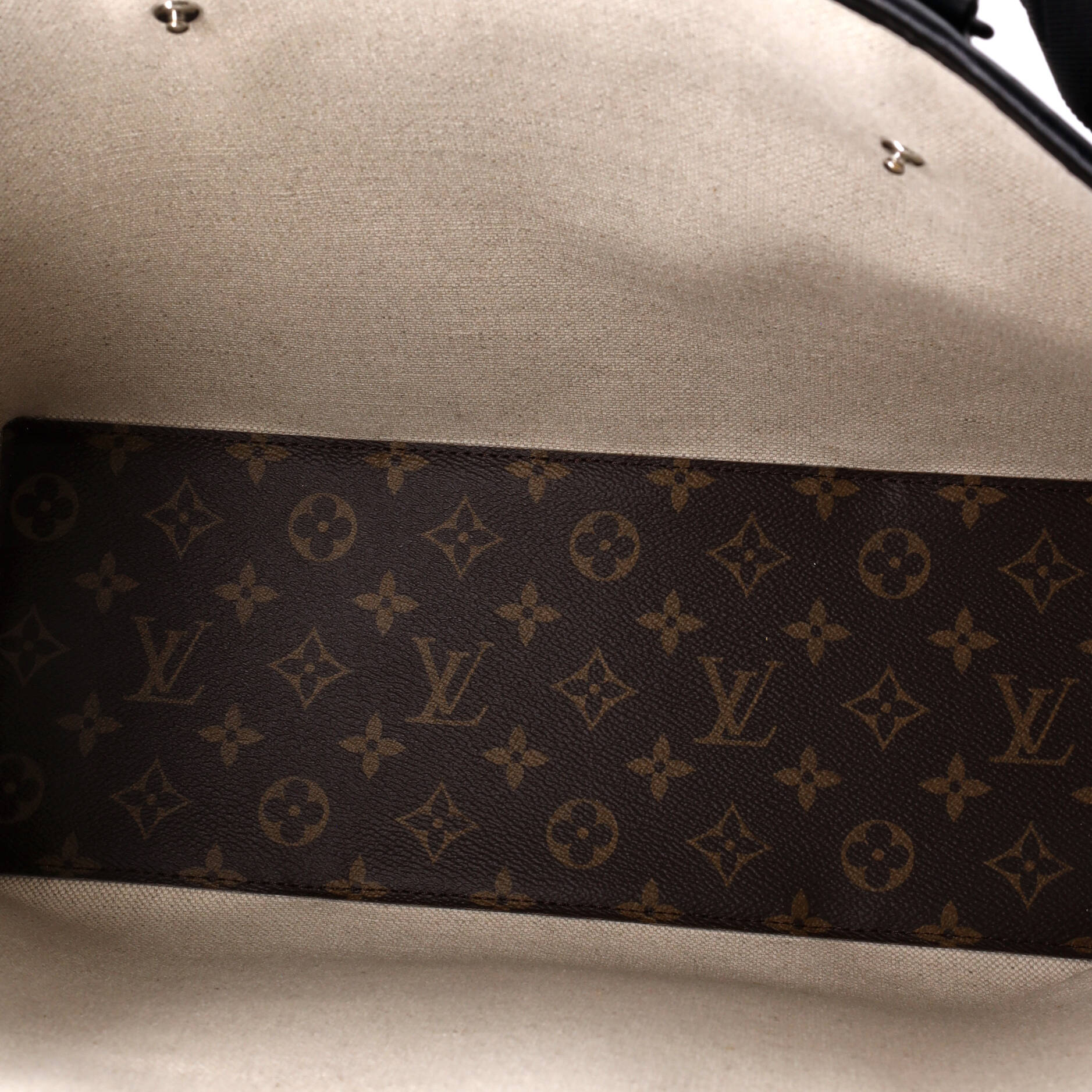 Louis Vuitton Weekend Tote Macassar Monogram Canvas PM