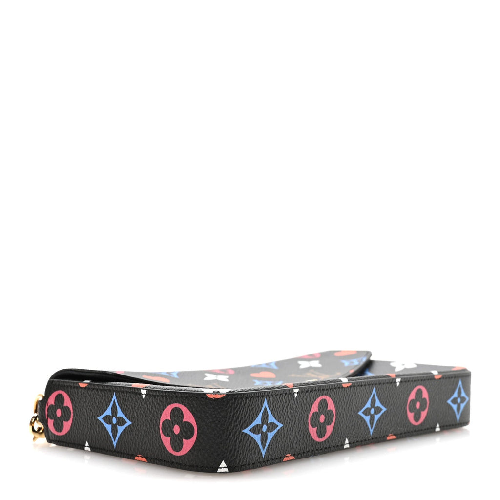Game On Felicie Chain Wallet Black