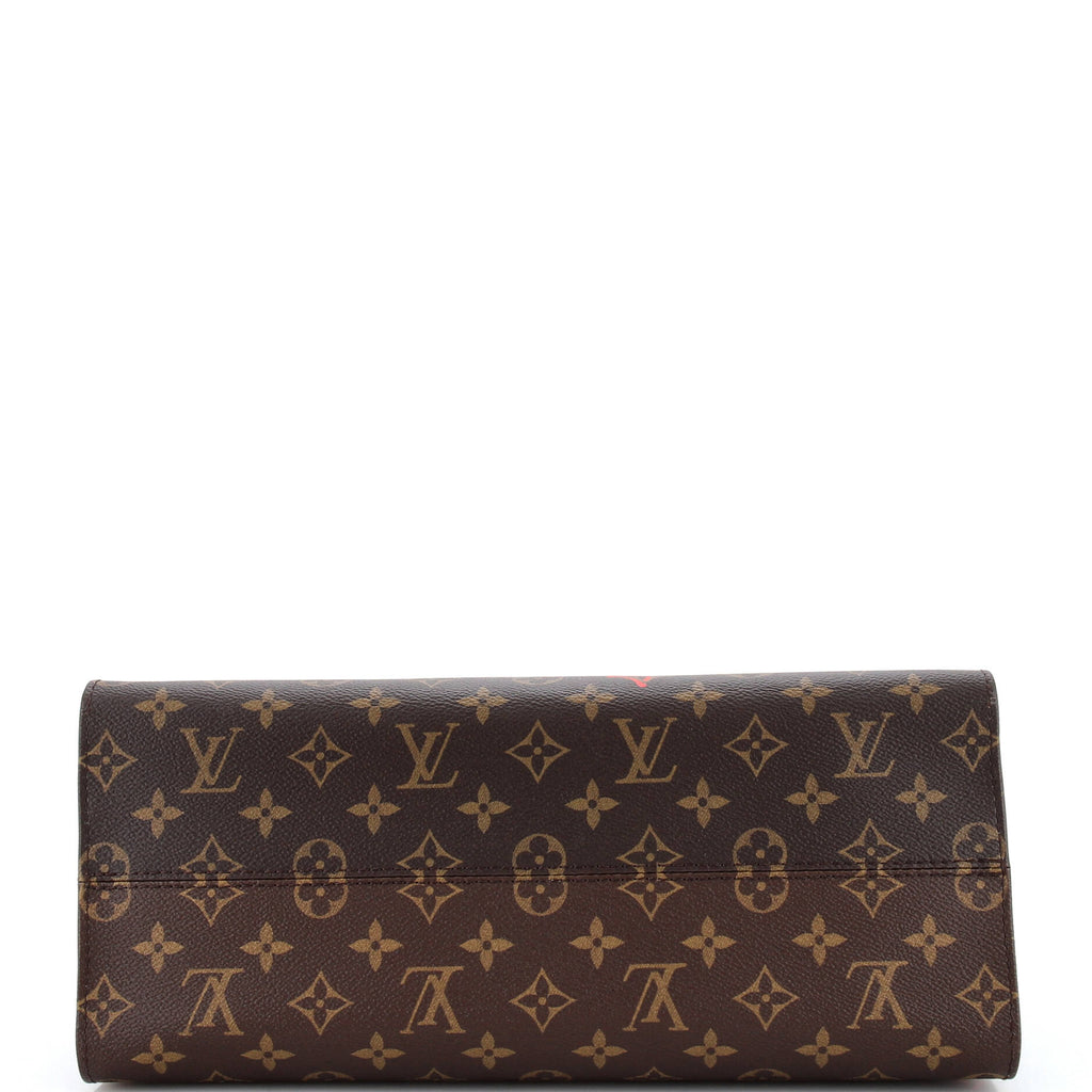 Louis Vuitton OnTheGo Tote Limited Edition Fall in Love Monogram Canvas MM