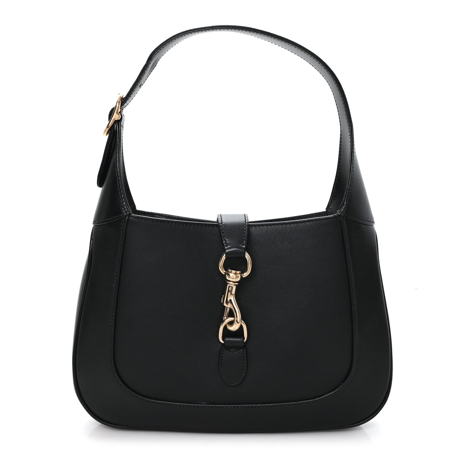 Calfskin Small Jackie Shoulder Bag Black