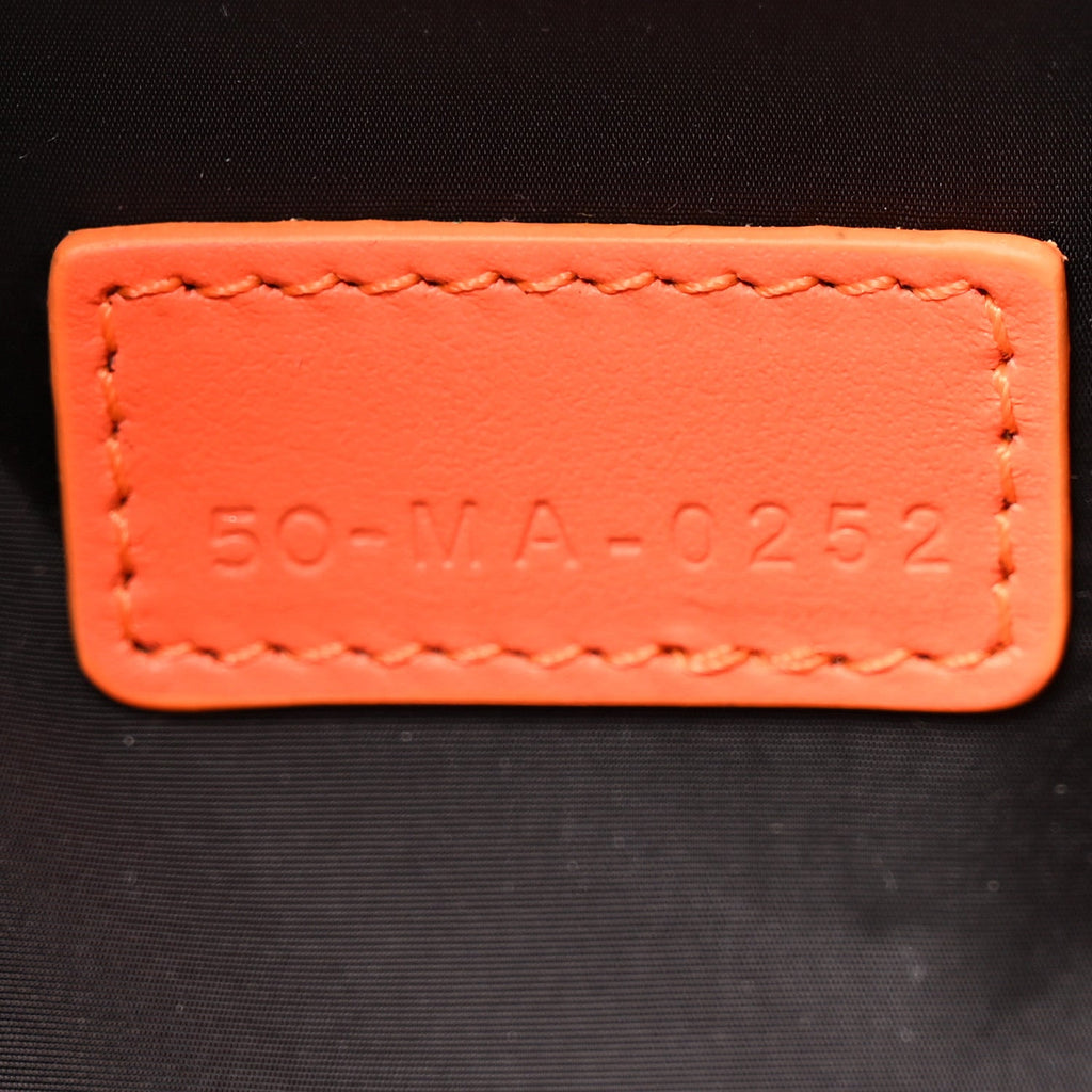 Technical Fabric Toile De Jouy DiorTravel Nomad Pouch Orange