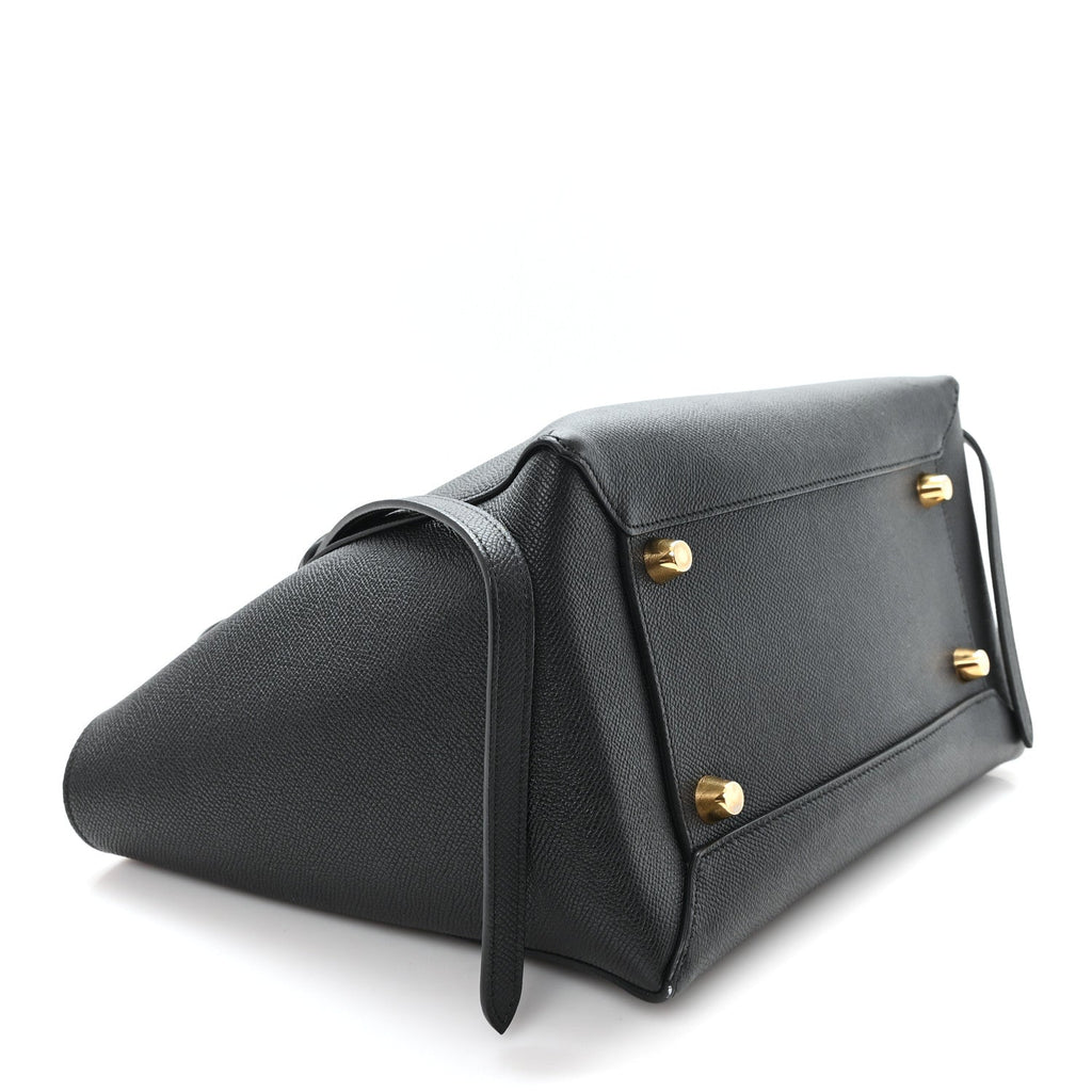 Grained Calfskin Mini Belt Bag Black