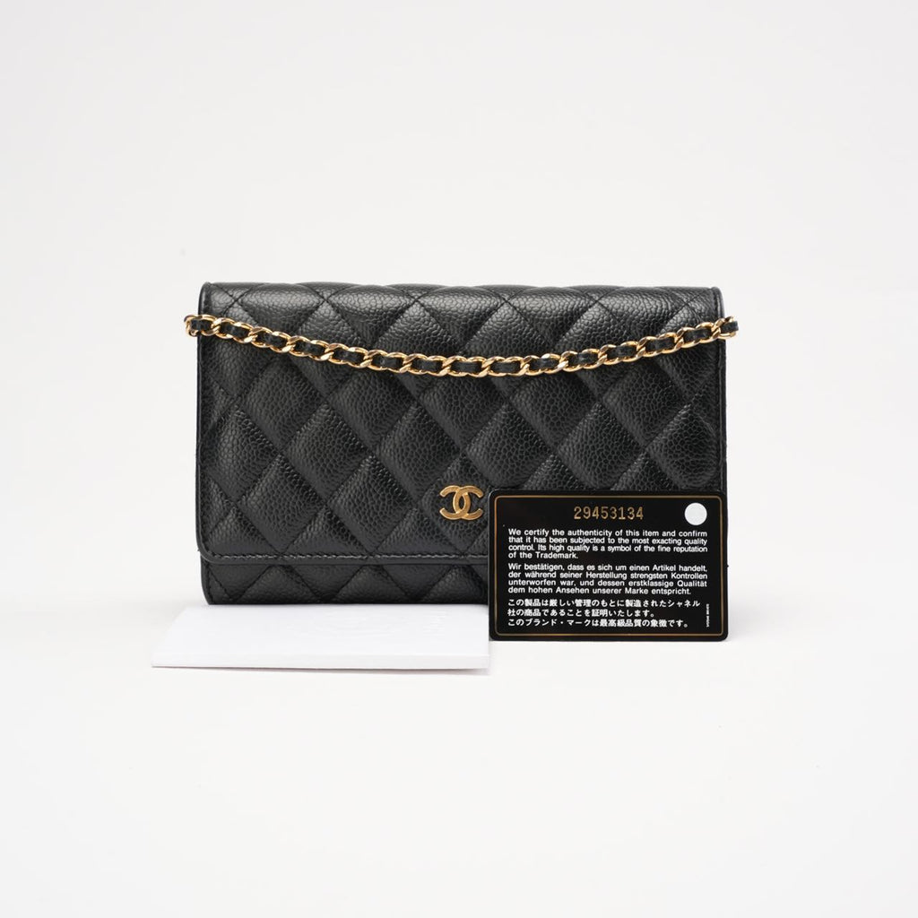 Chanel Wallet on Chain (WOC) Caviar Leather Black 2020
