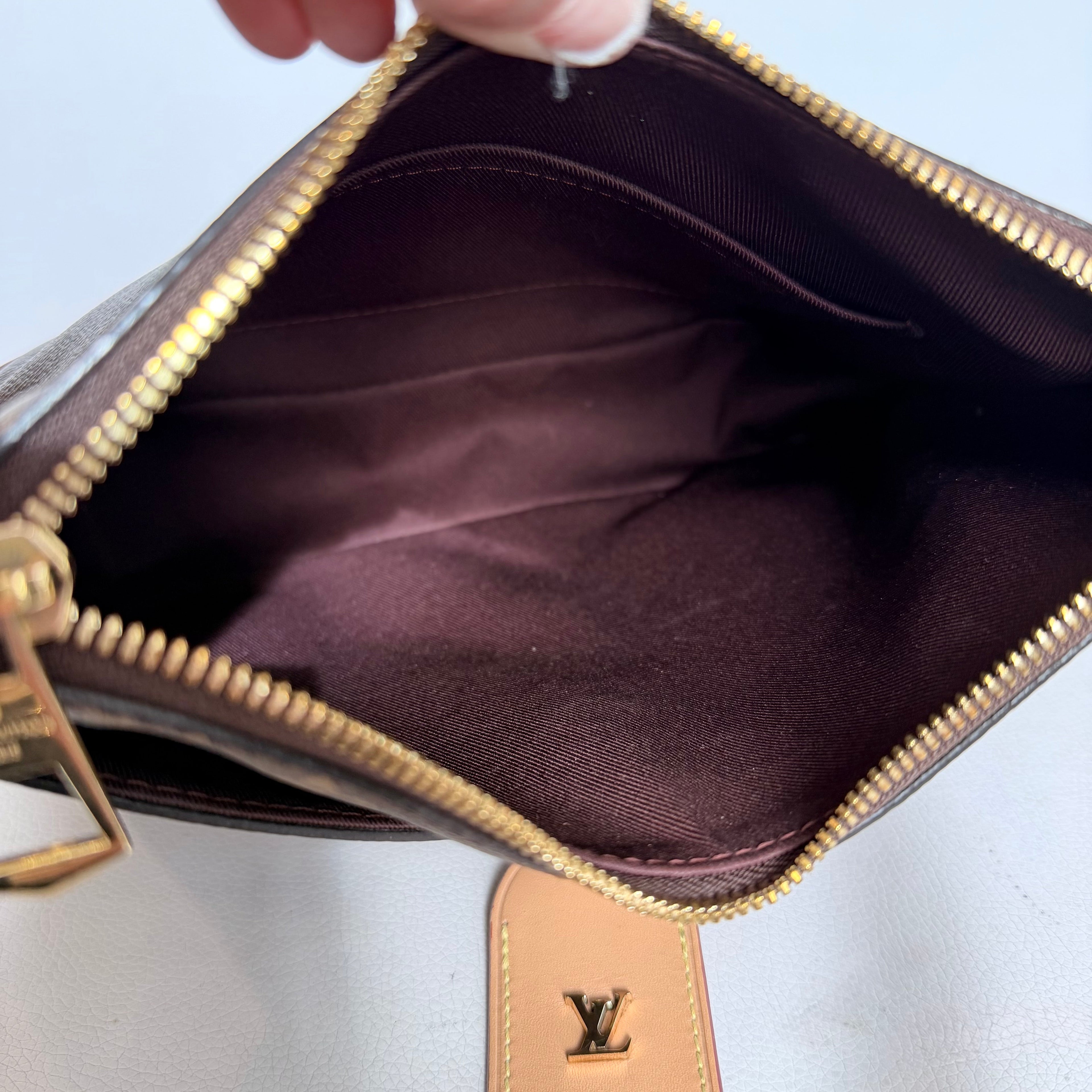 LOUIS VUITTON Monogram Odeon PM Natural Shoulder bag/Crossbody Handbag