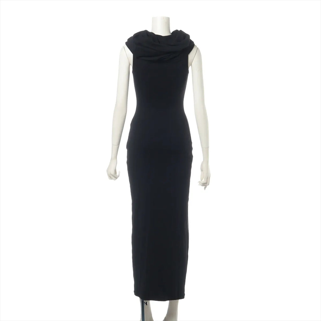 Loewe Cotton Bodycon Long Dress Black