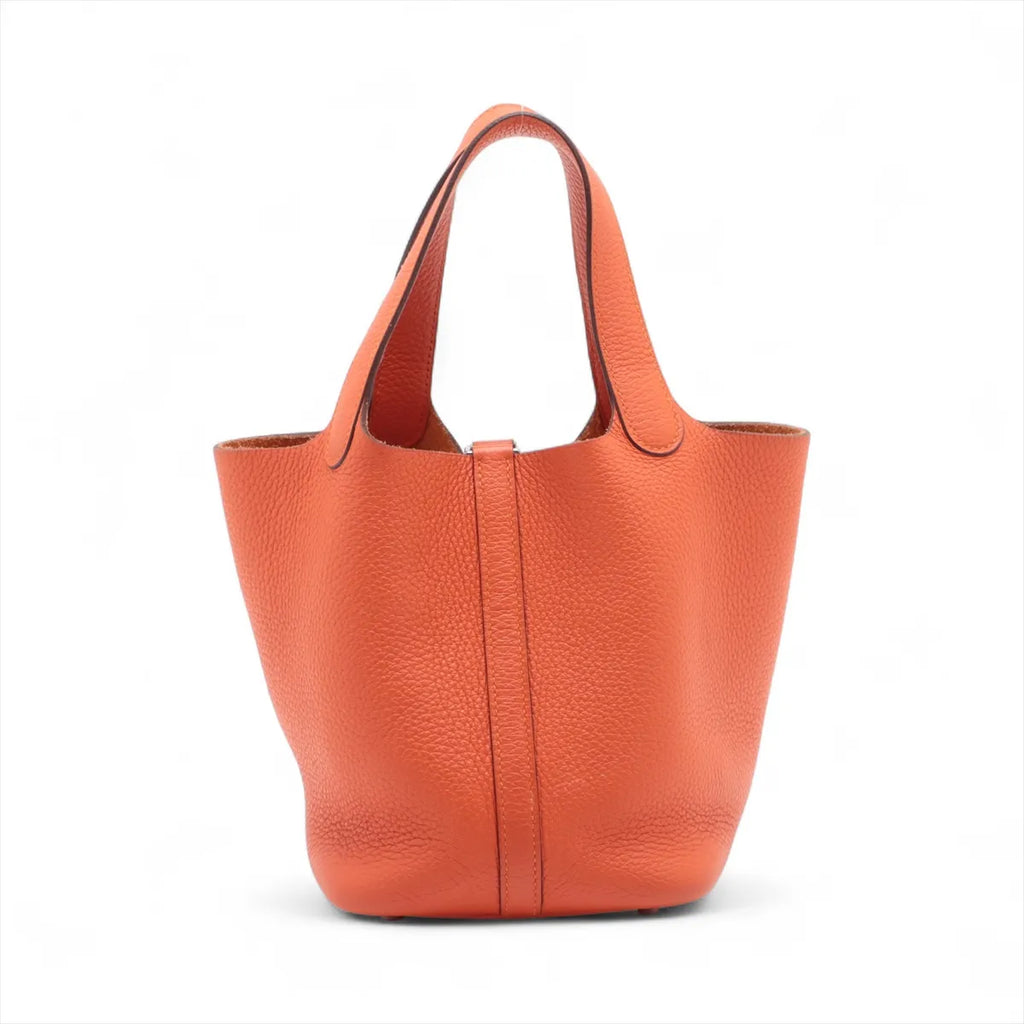 Hermes Picotin Lock 18 PM Taurillon Clemence Orange