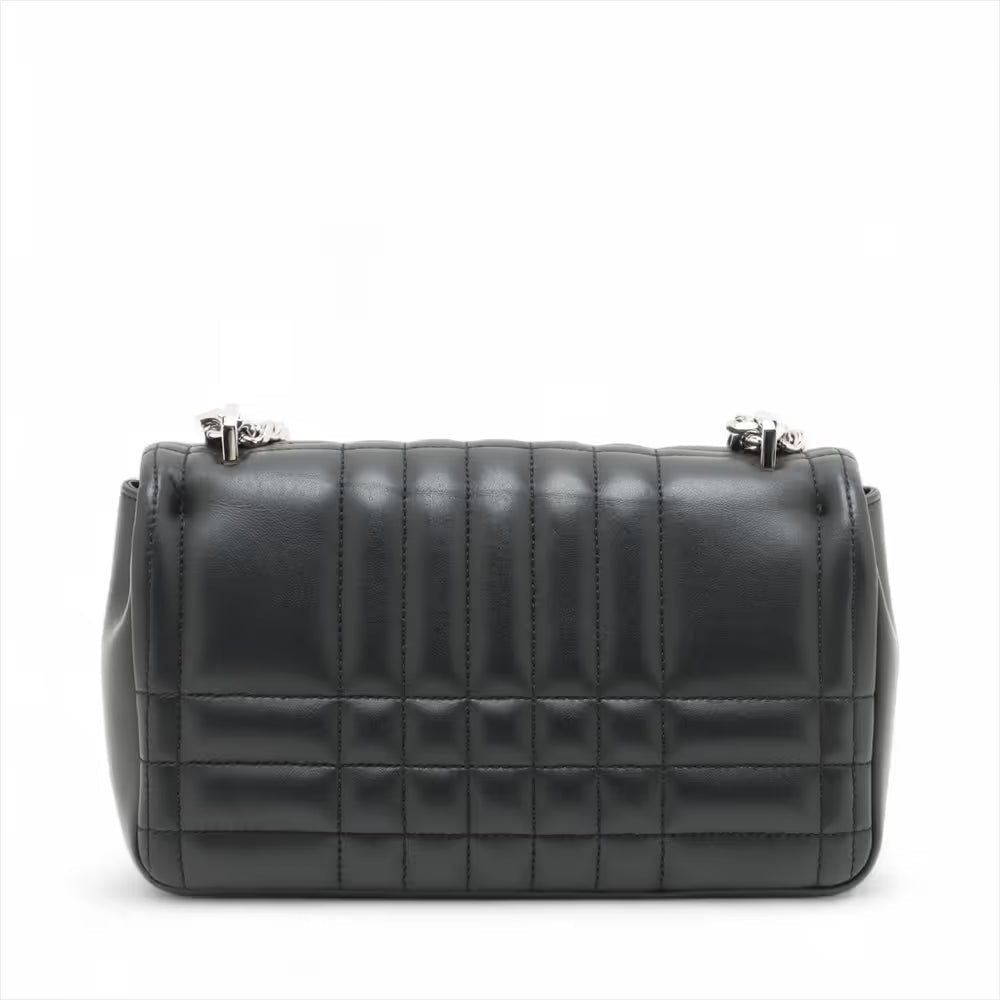 Burberry TB Lola Leather Chain Shoulder Bag Black