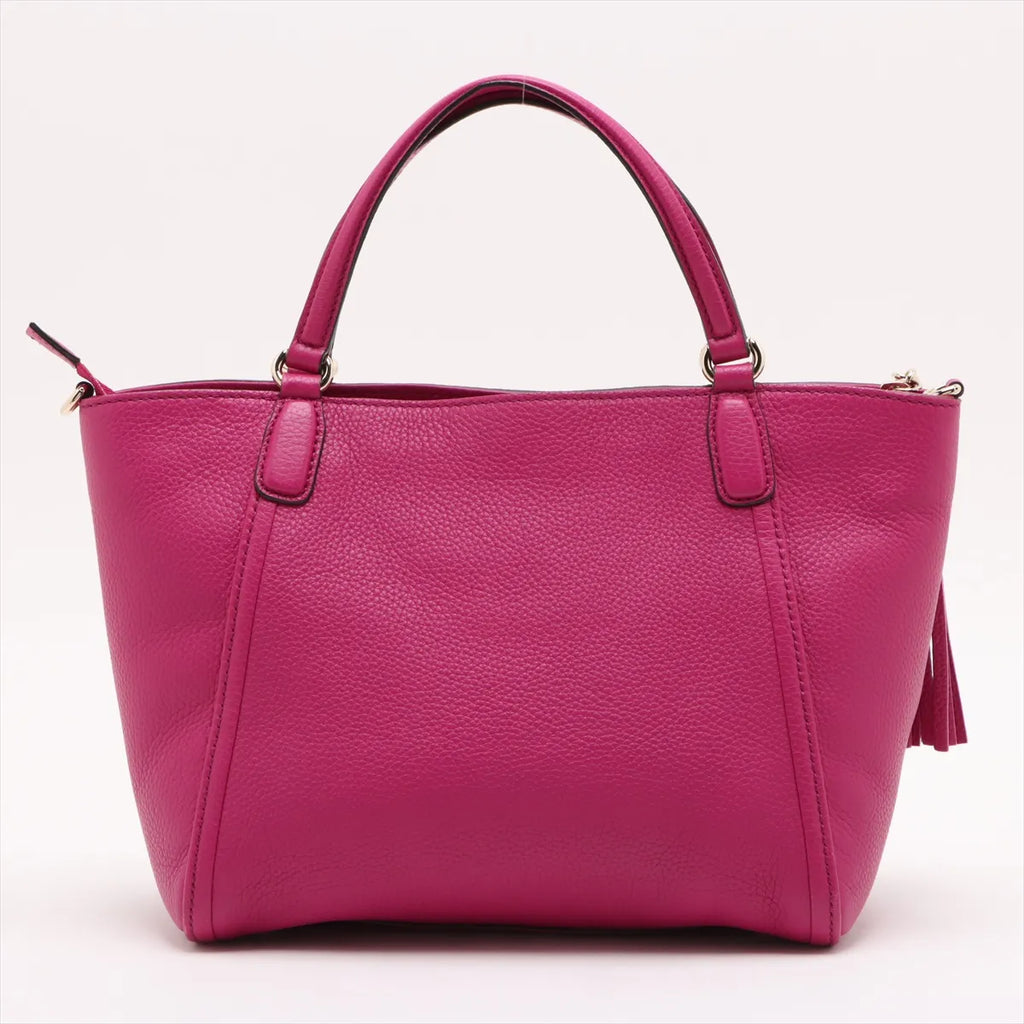 Gucci Soho Leather Two-Way Handbag Pink