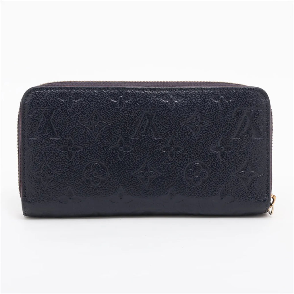 Louis Vuitton Monogram Empreinte Zippy Wallet Navy
