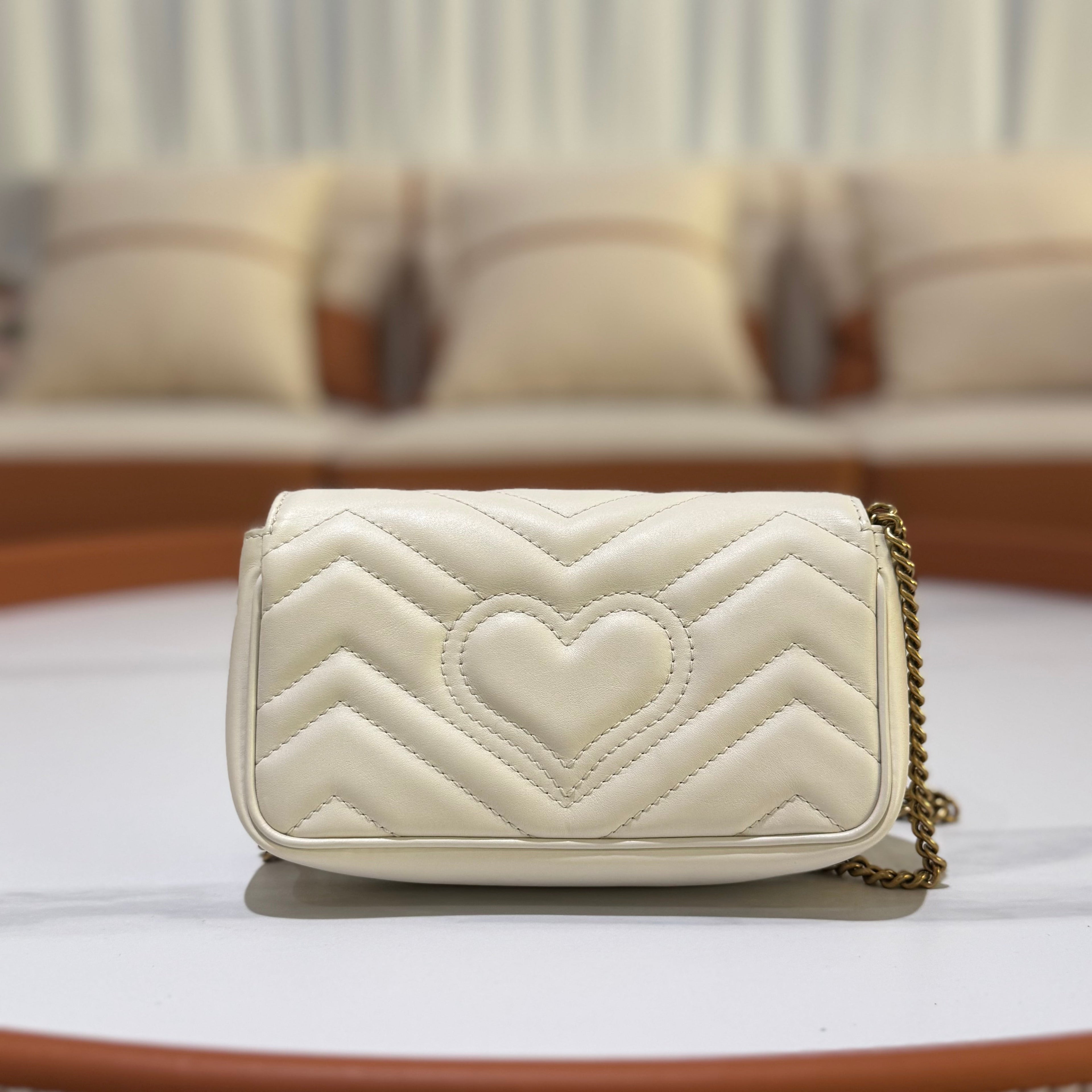 GUCCI MARMONT MINI BAG CHAIN BAG