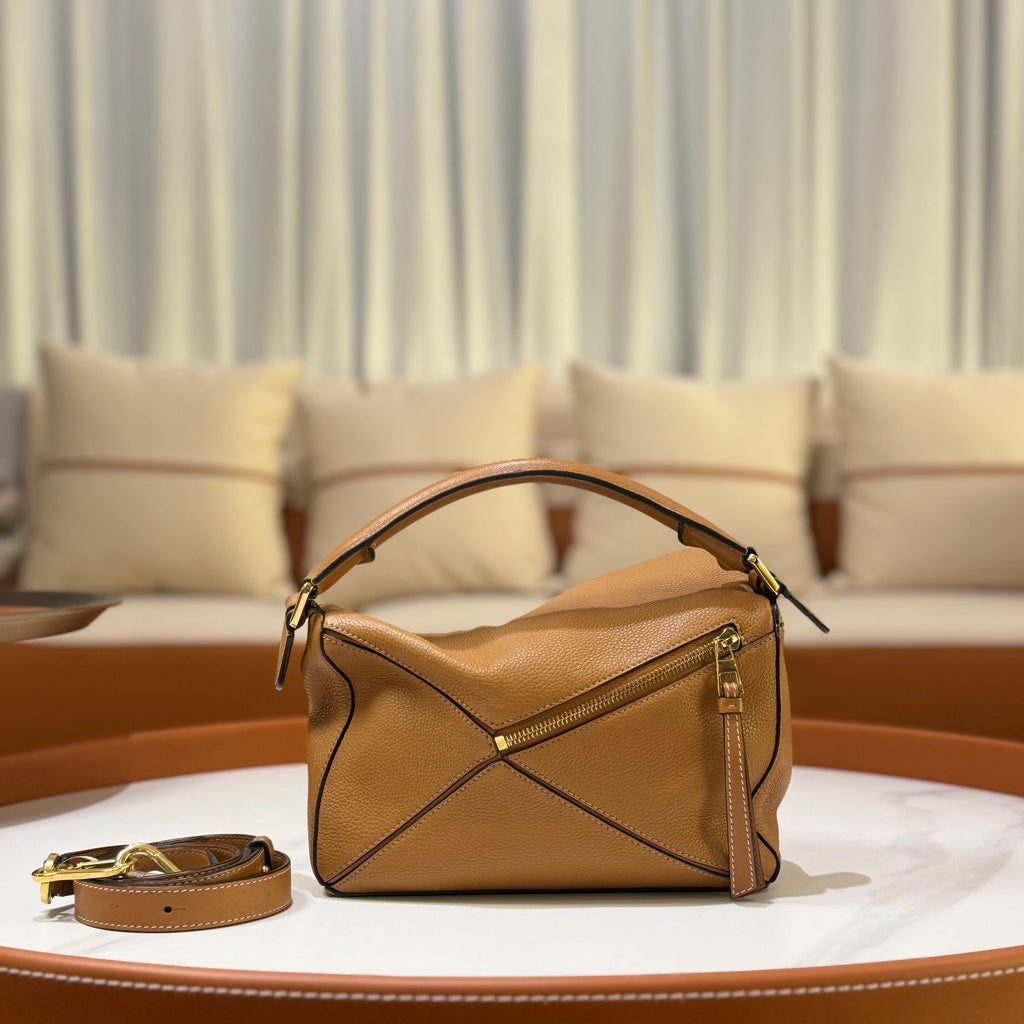 LOEWE PUZZLE BAG BROWN SMALL