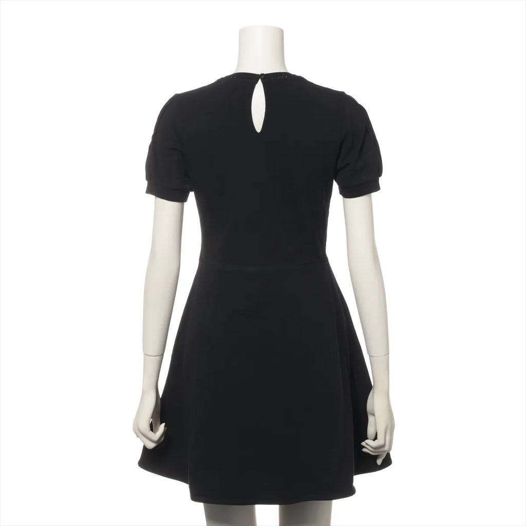 Moncler Vestito Cotton Dress Black