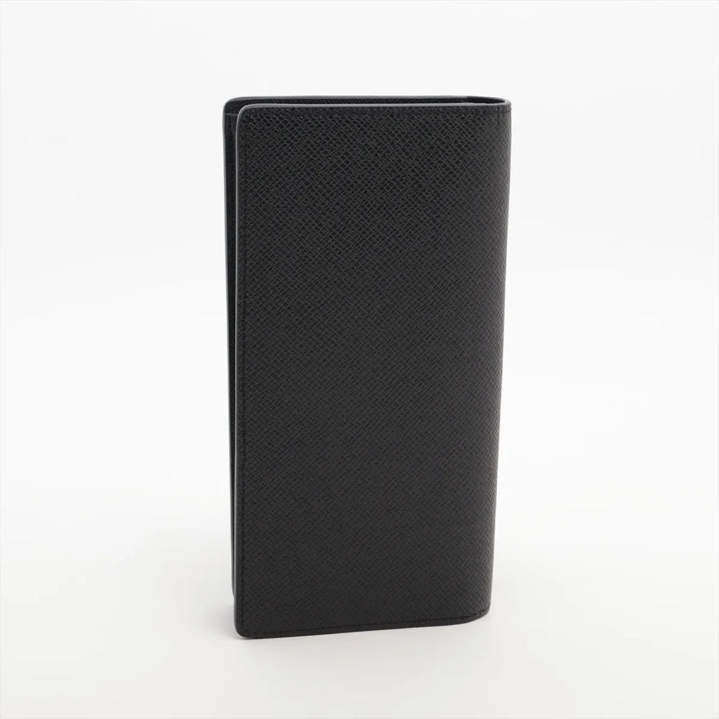 Louis Vuitton Taiga Brazza Long Wallet Black