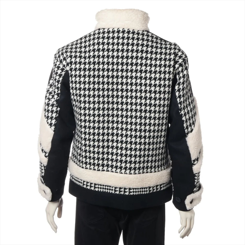 Phenomenon Houndstooth Wool Jacket White x Black