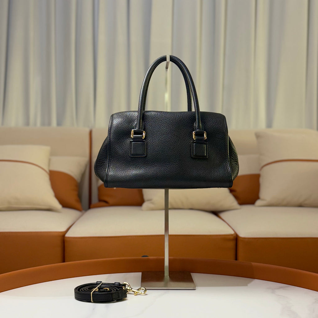 LOEWE GRAINED CALFSKIN TOP HANDLE BAG