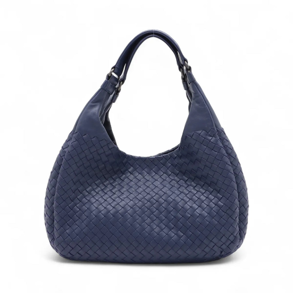 Bottega Veneta Intrecciato Campana Leather Handbag Purple