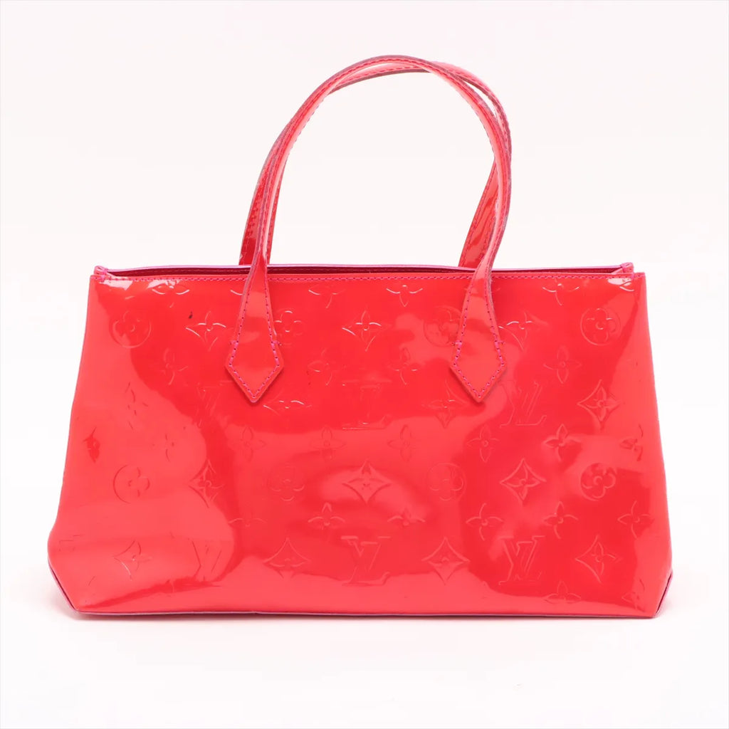 Louis Vuitton Monogram Vernis Wilshire PM Red-Pink