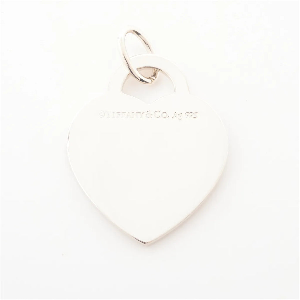 Tiffany & Co. Heart Tag Pendant Silver x Red