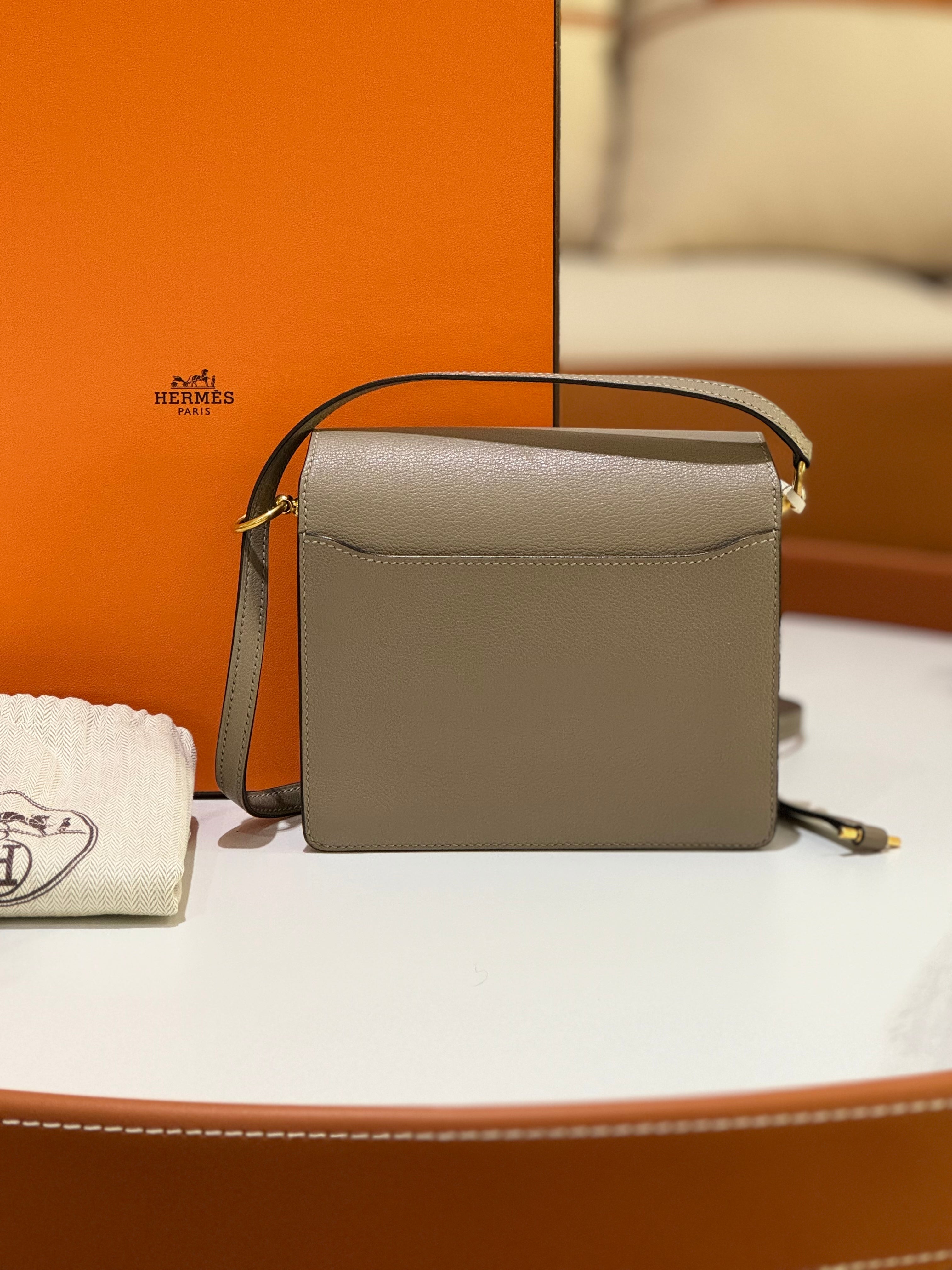 HERMES ROULIS MINI ELEPHANT GREY
