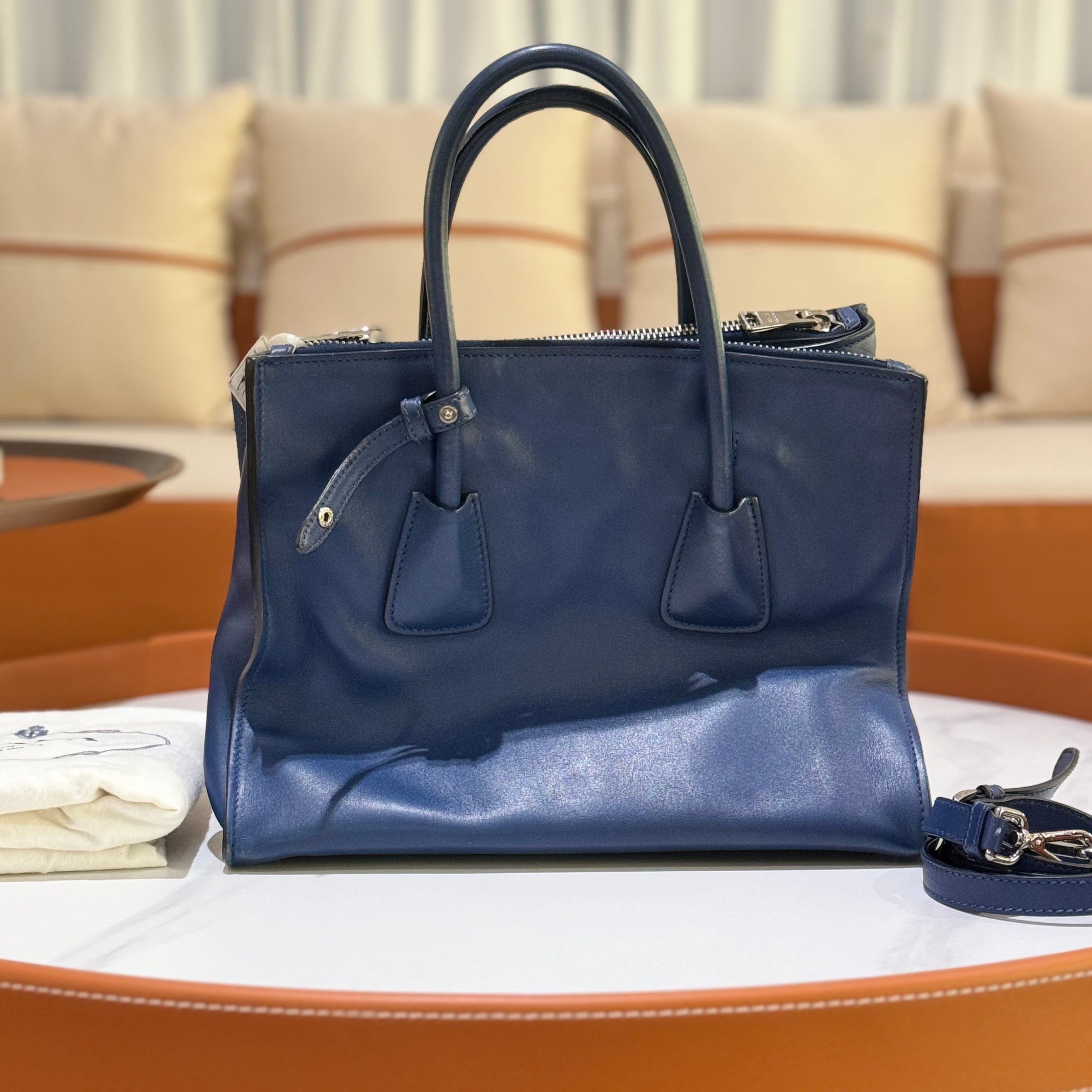 PRADA TOTE BLUE BAG