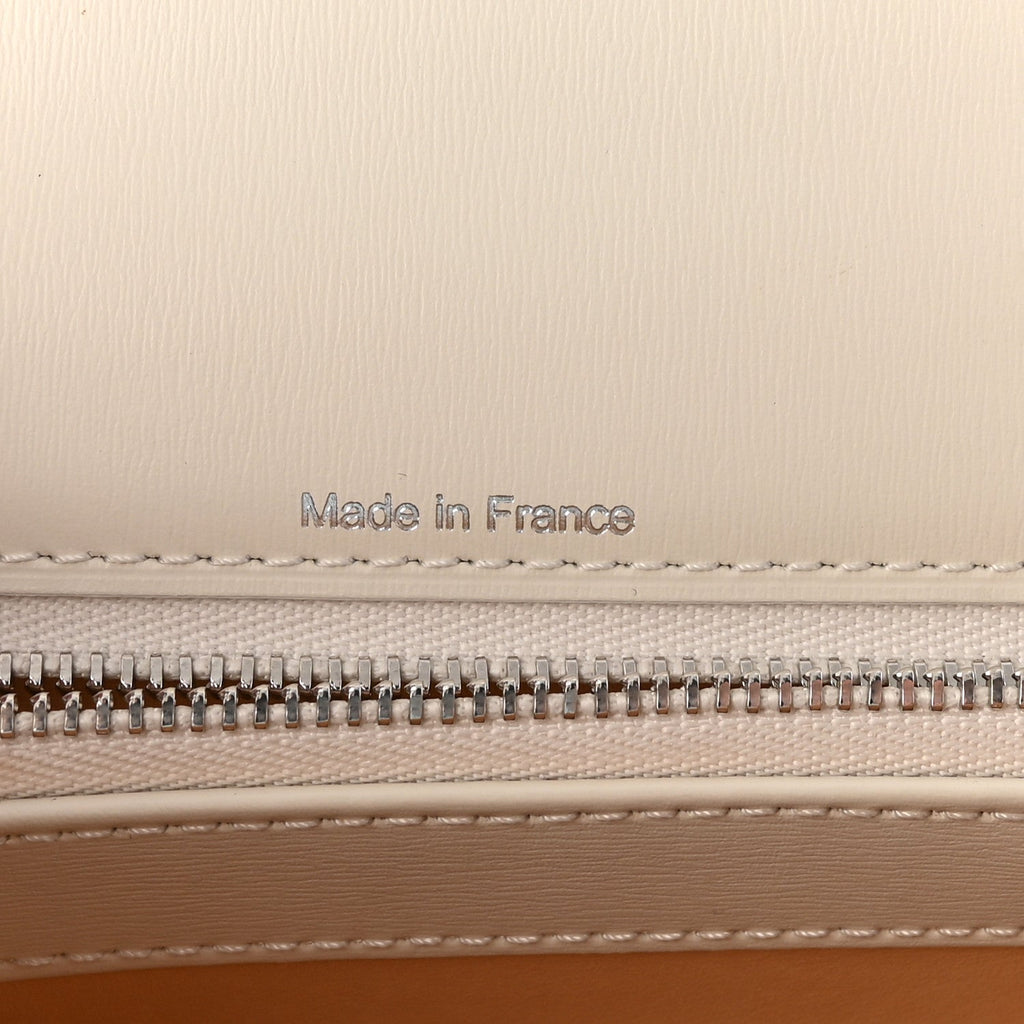 Box Calfskin MM Brillant Satchel Ivory