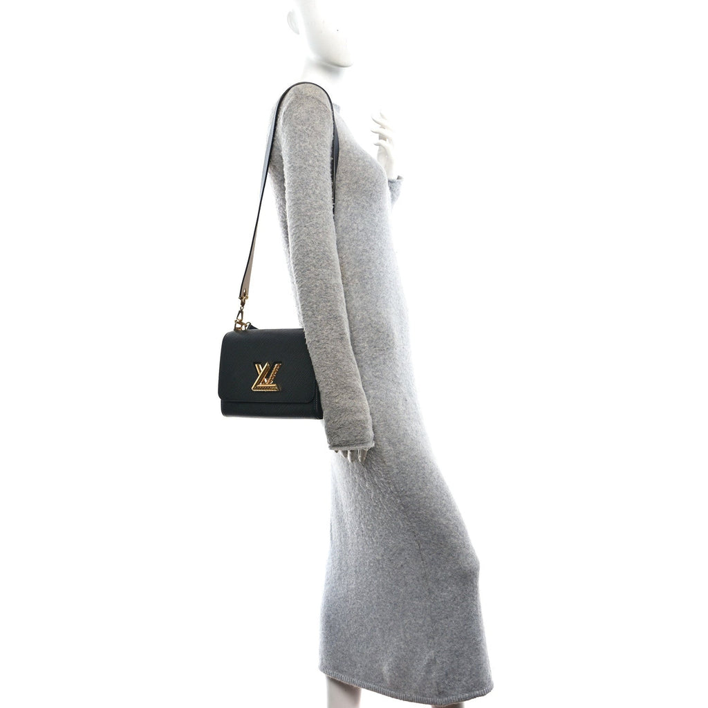Epi Twist Top Handle Shoulder Bag MM Black