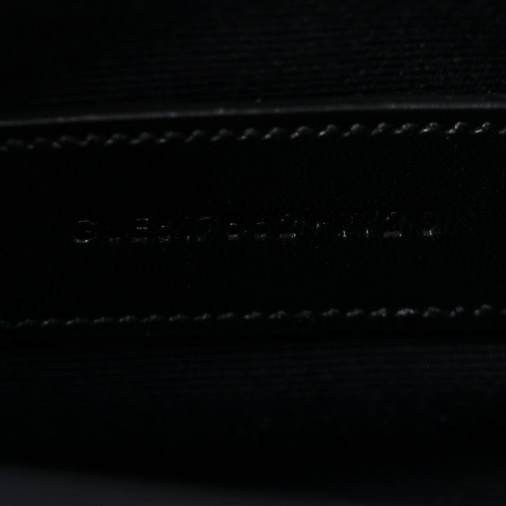 Grain De Poudre Matelasse Chevron Monogram Envelope Clutch Black