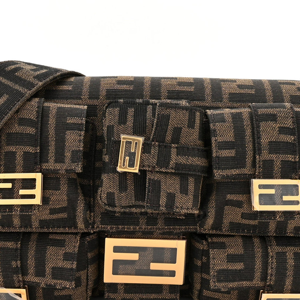Fabric Jacquard FF 1974 Multipocket Baguette Tobacco Moro