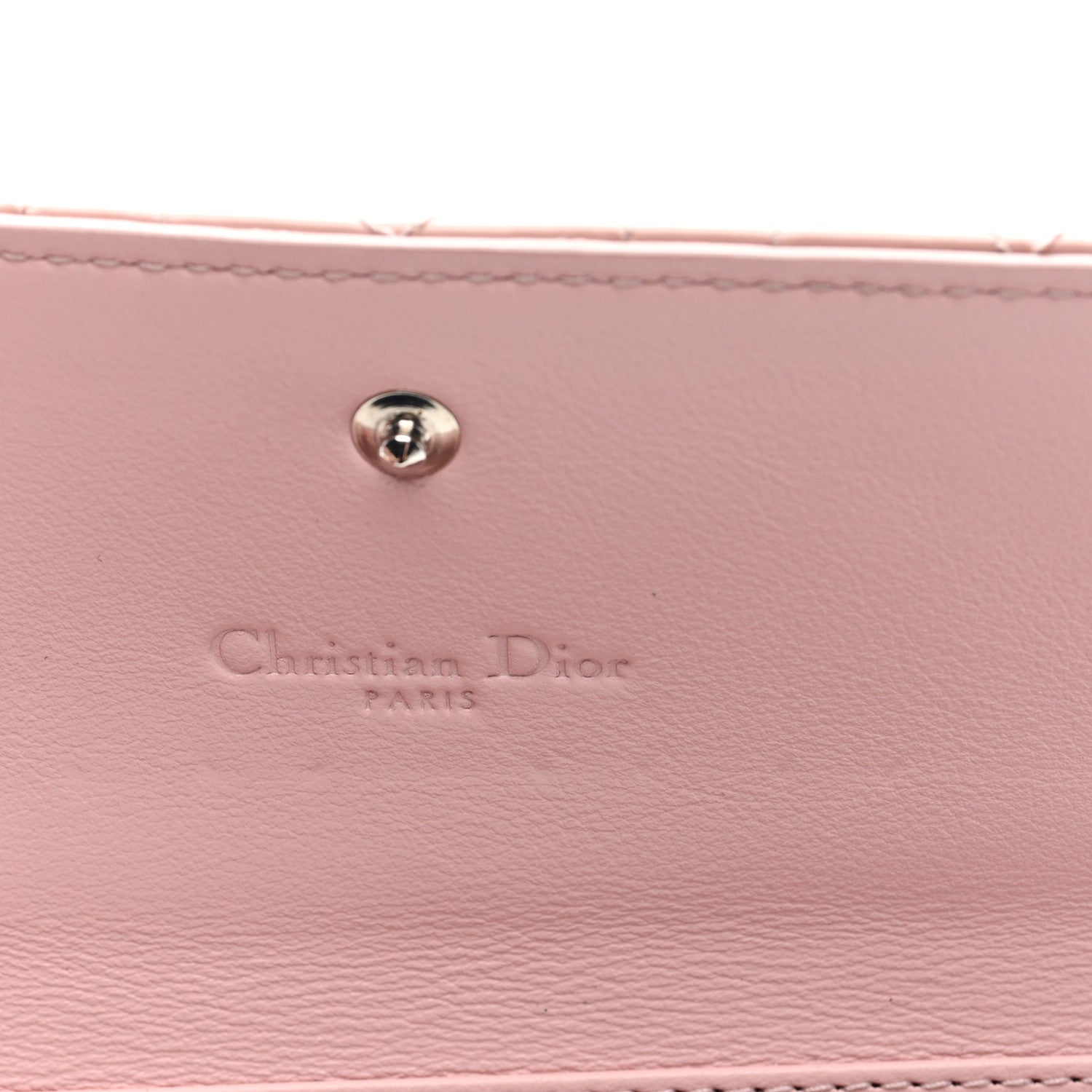 Patent Cannage Lady Dior Rendezvous Wallet On Chain Rose