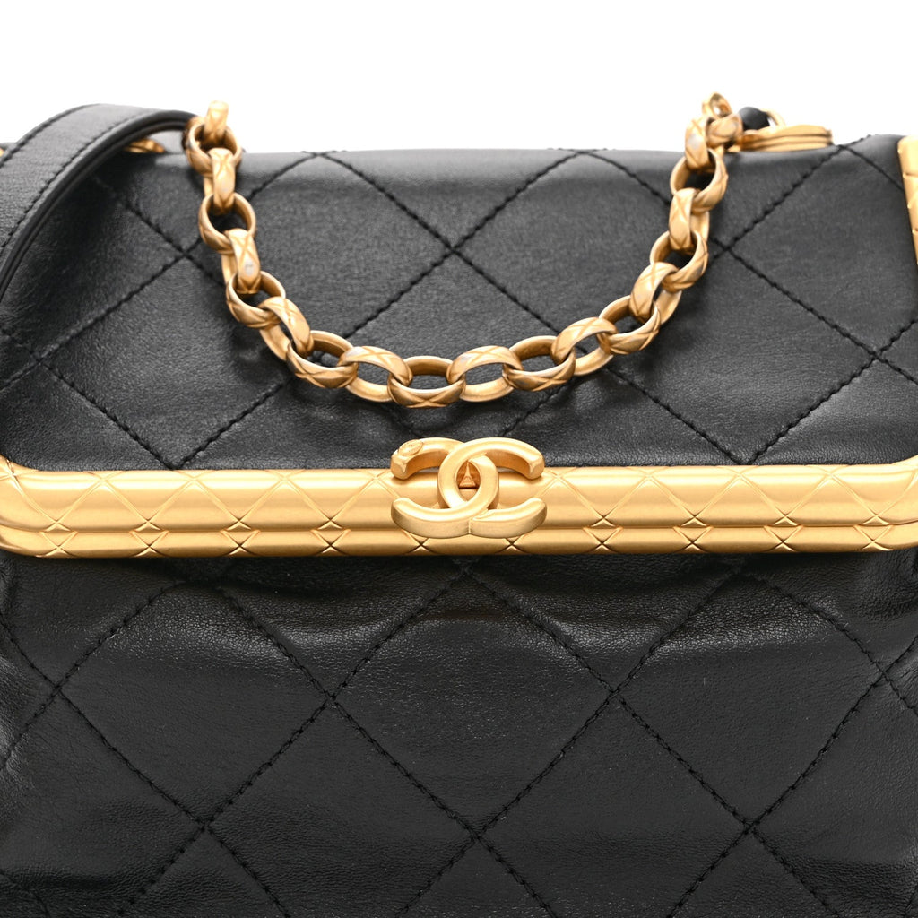 Lambskin Quilted My Crush Bag Black