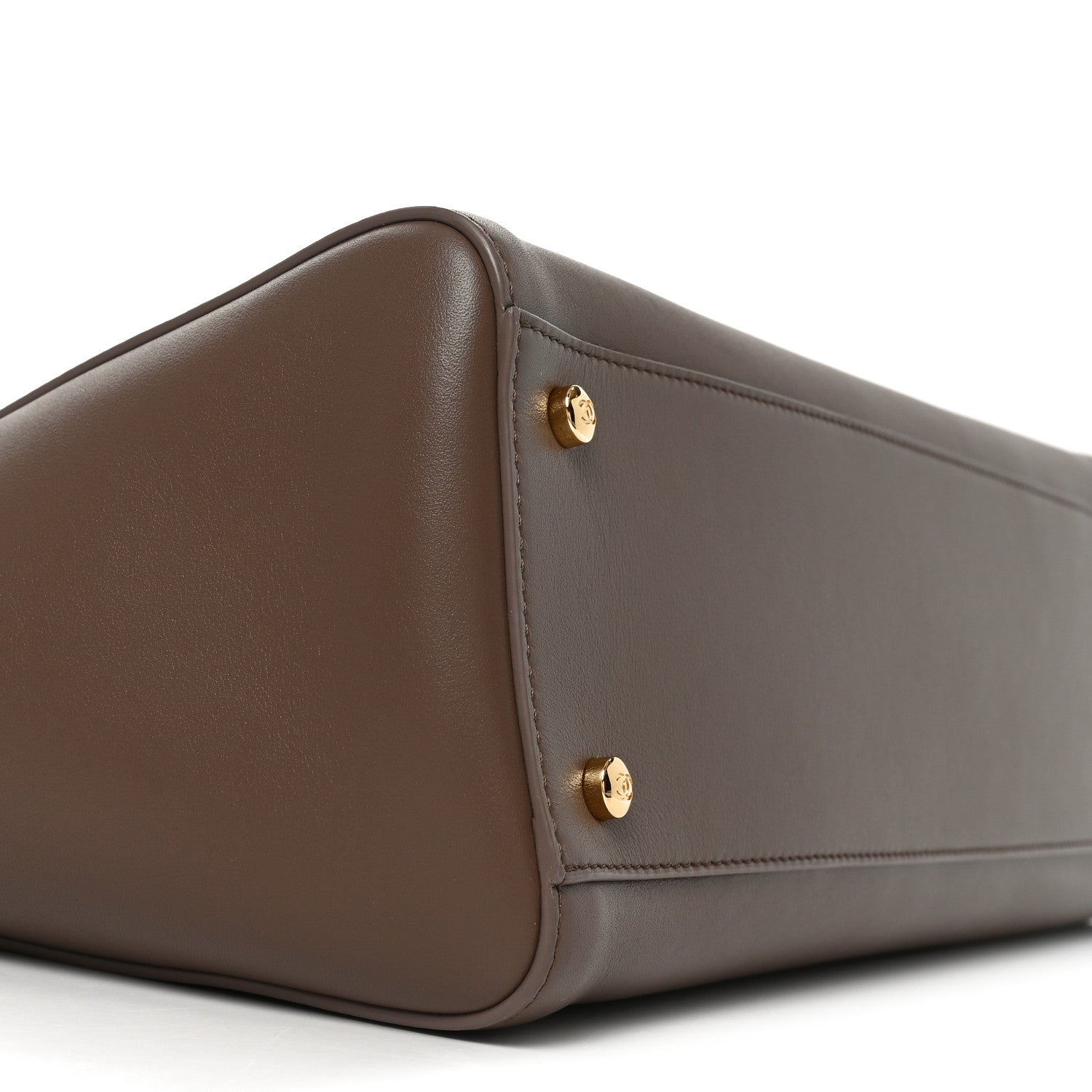 Calfskin Archetype Small Shopping Tote Brown