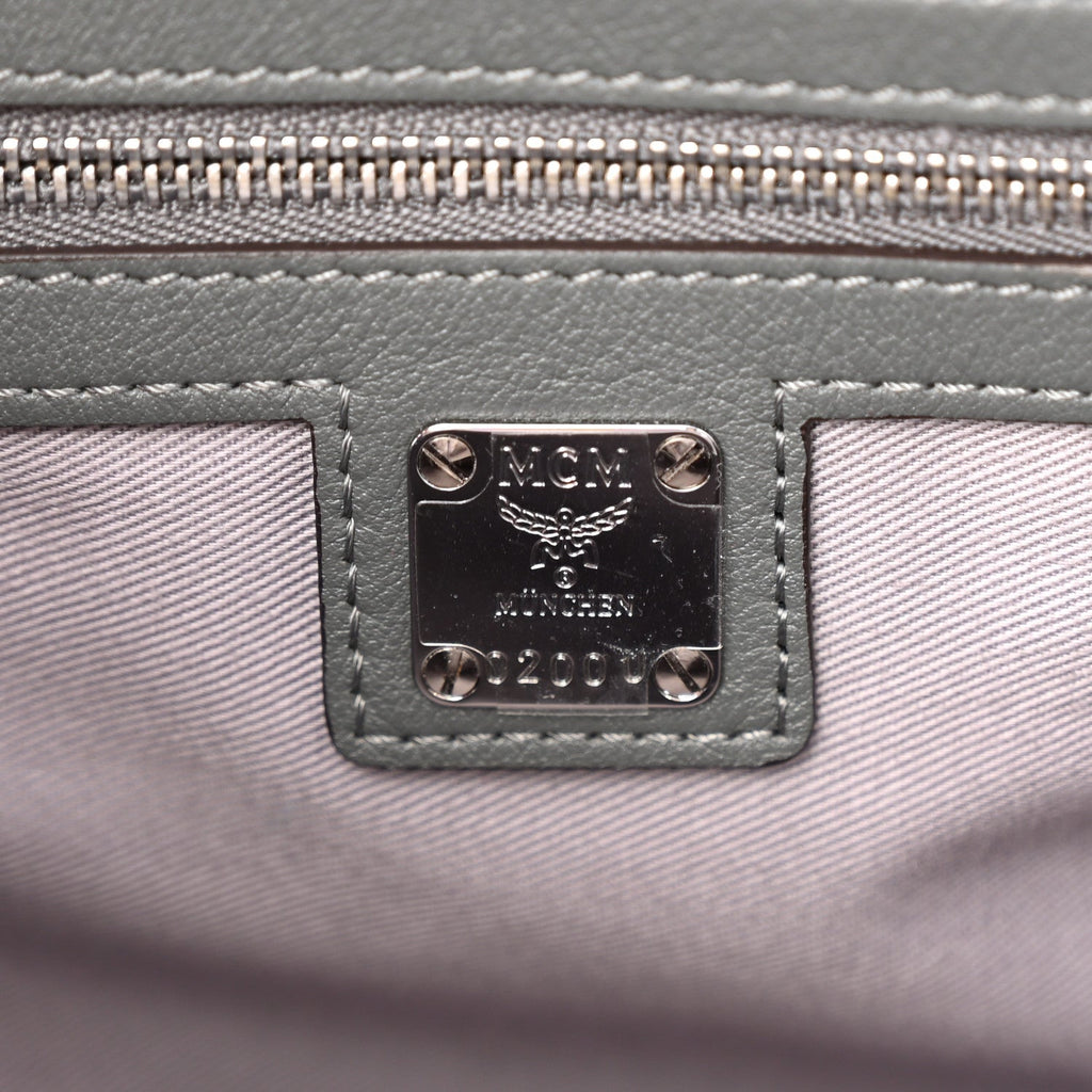 Calfskin Ottomar Monogram Essential Boston Bag Grey