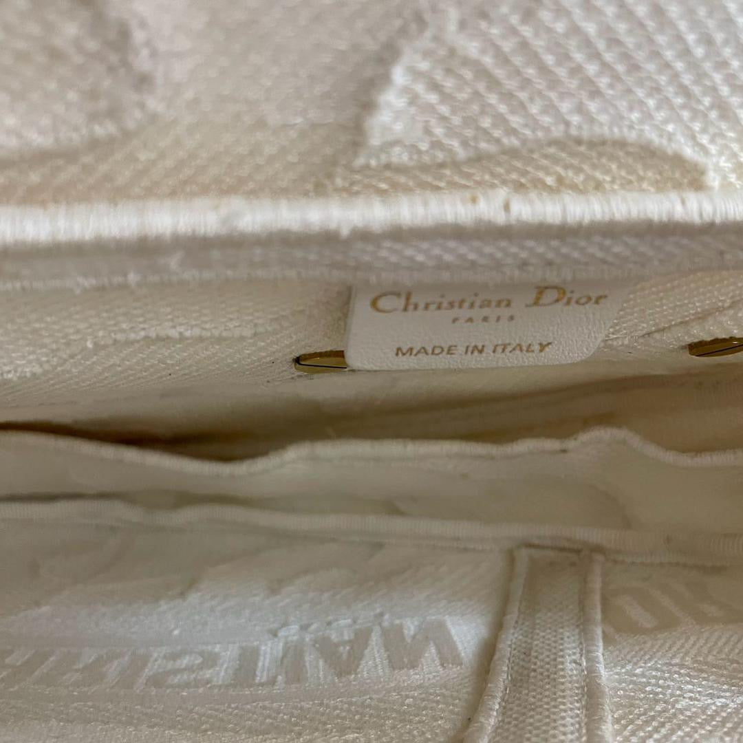 Dior Saddle Bag Camouflage White Canvas Medium Handbag with Gold Hardware 2020