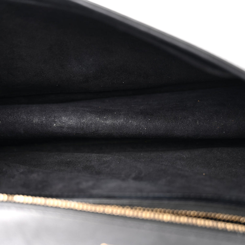 Lambskin Studded Medium Diorama Flap Bag Black