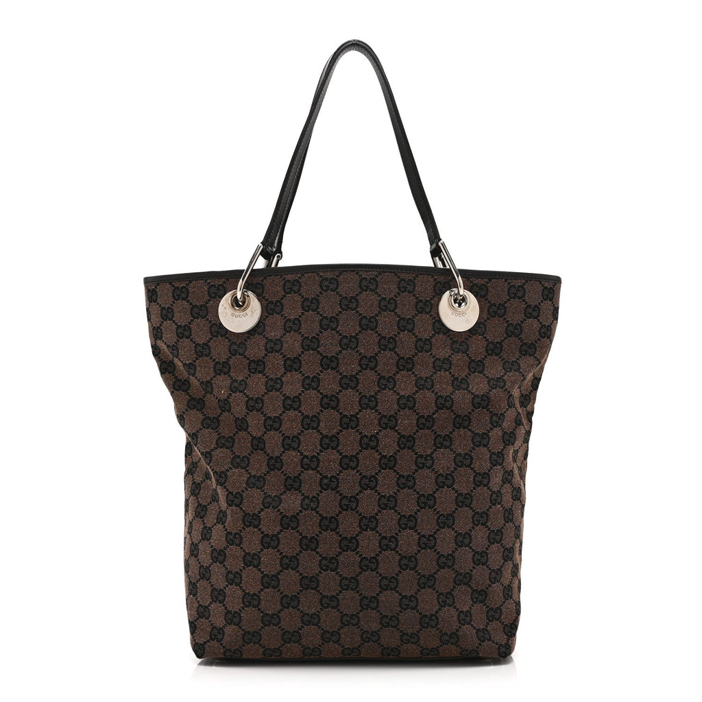 Monogram Large Eclipse Tote Dark Brown