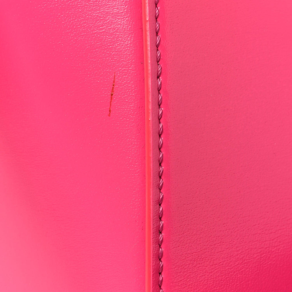 Shiny Lord Calfskin Mini Antigona Shocking Pink