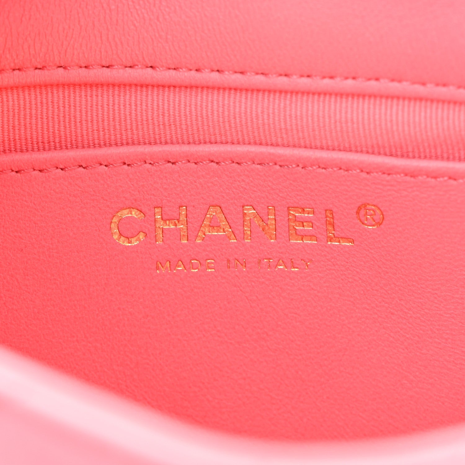 Lambskin Quilted Mini Funky Town Flap Pink