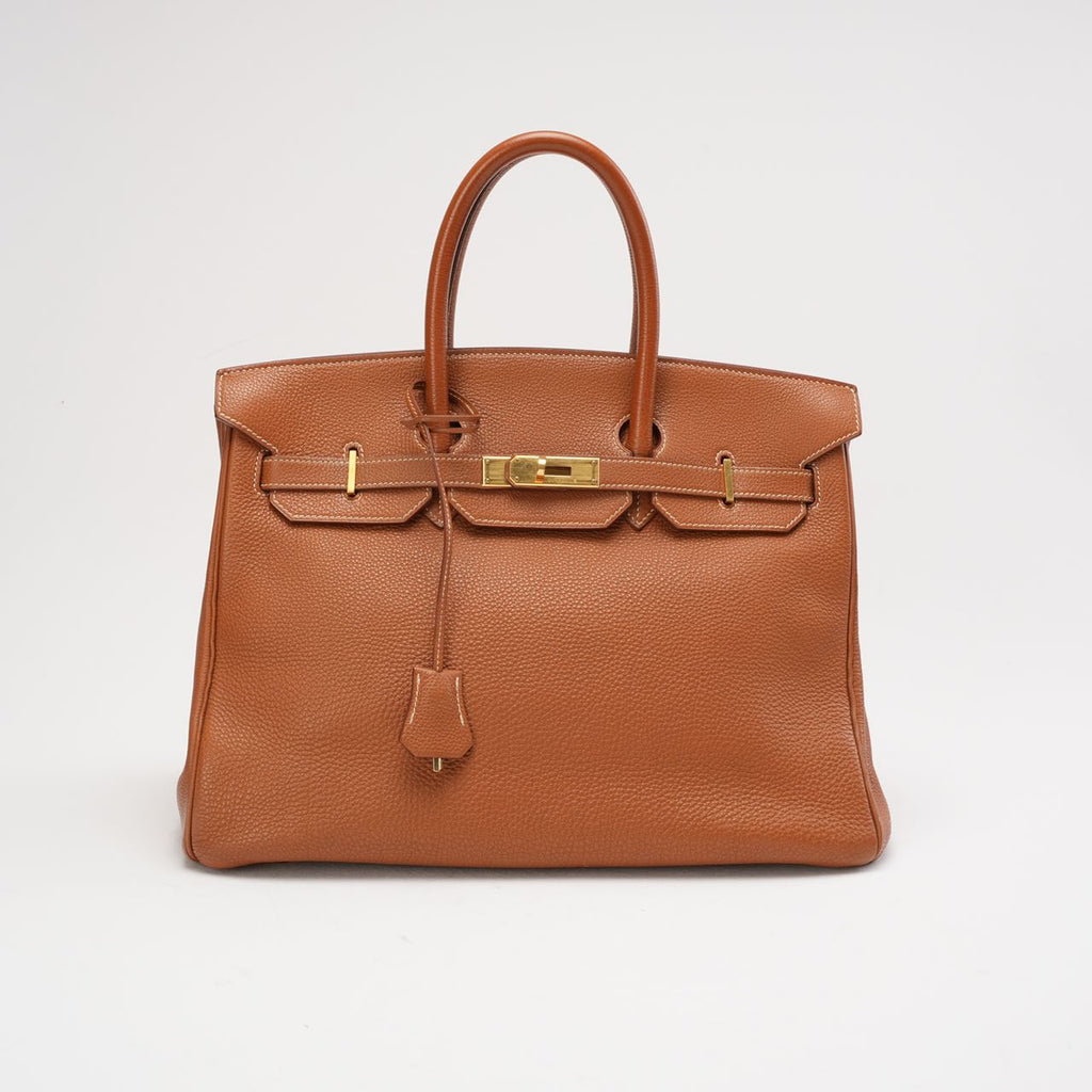 Hermes Birkin 35 Togo Golden Bag 2000