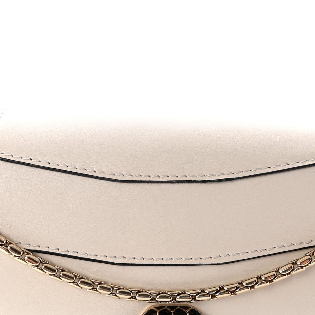 Calfskin Serpenti Forever Floral Crossbody Bag White Agate Multicolor