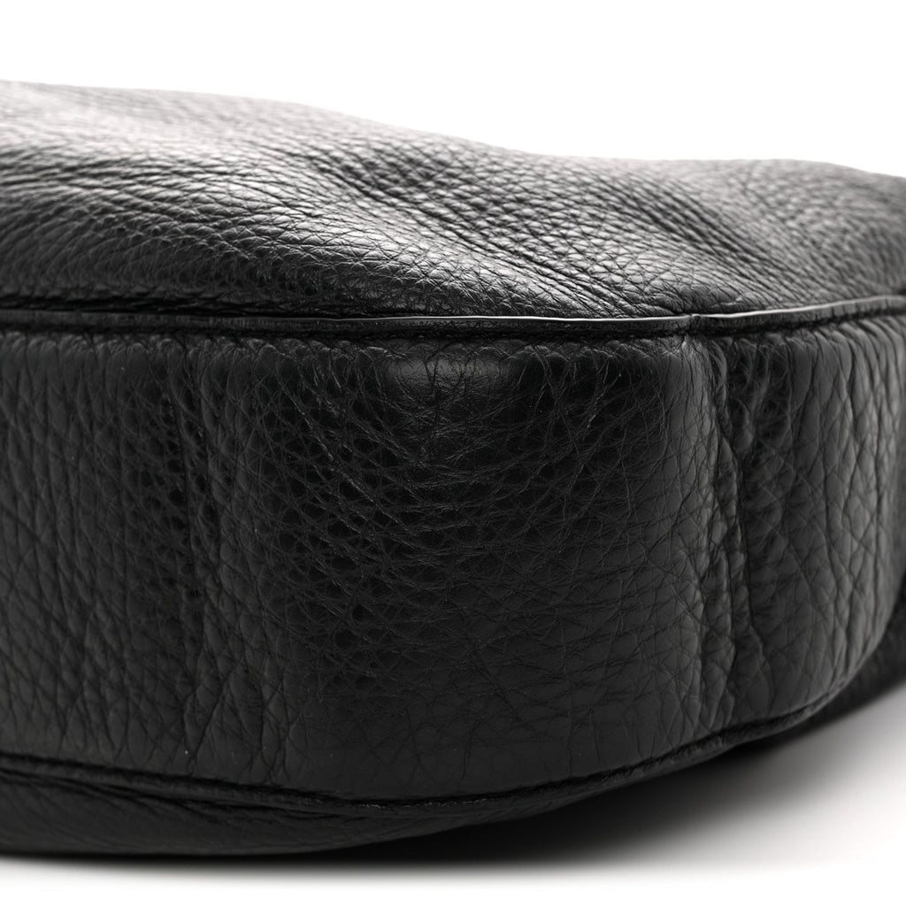 Pebbled Calfskin Hobo Black