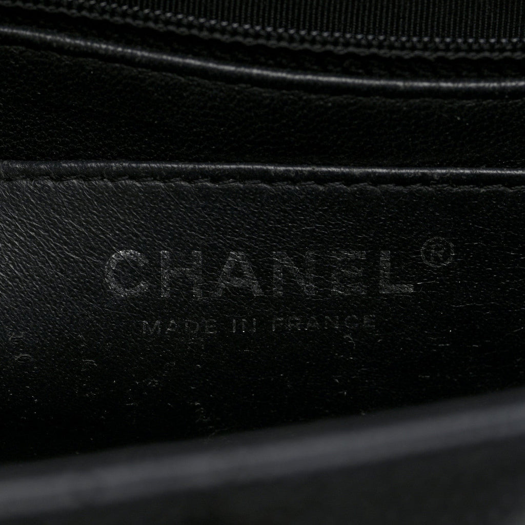 Caviar Quilted Jumbo Single Flap Black