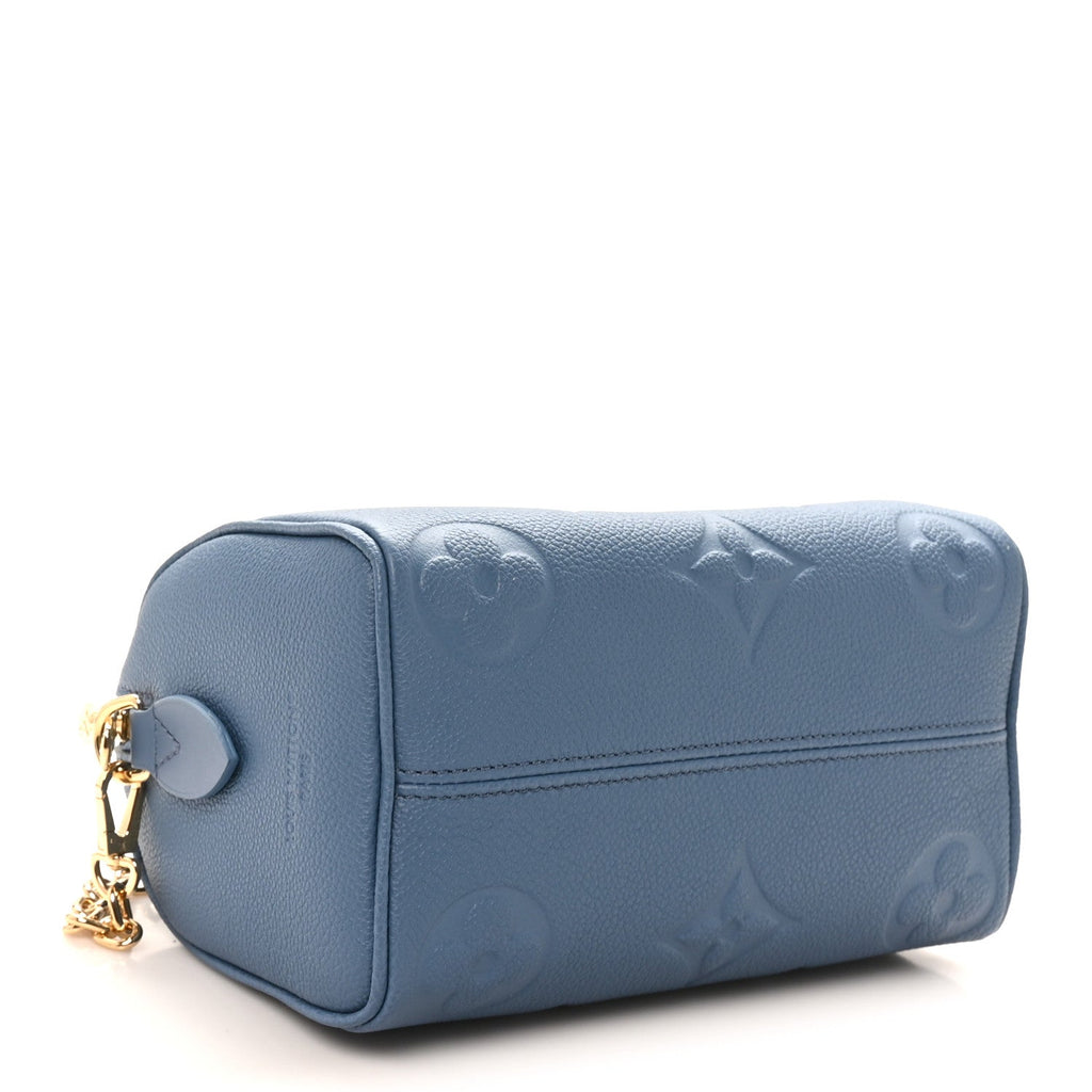 Empreinte Monogram Giant Speedy Bandouliere 20 Blue Jean