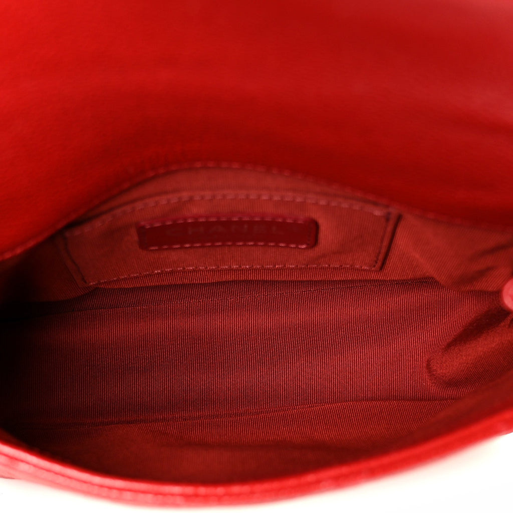 Caviar Quilted Mini Incognito Square Flap Red