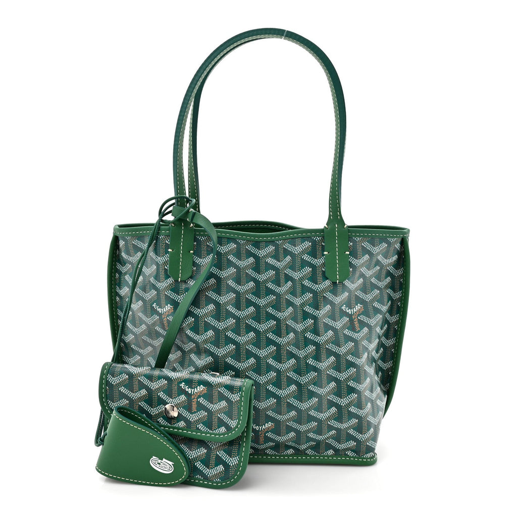 Goyardine Reversible Mini Anjou Green