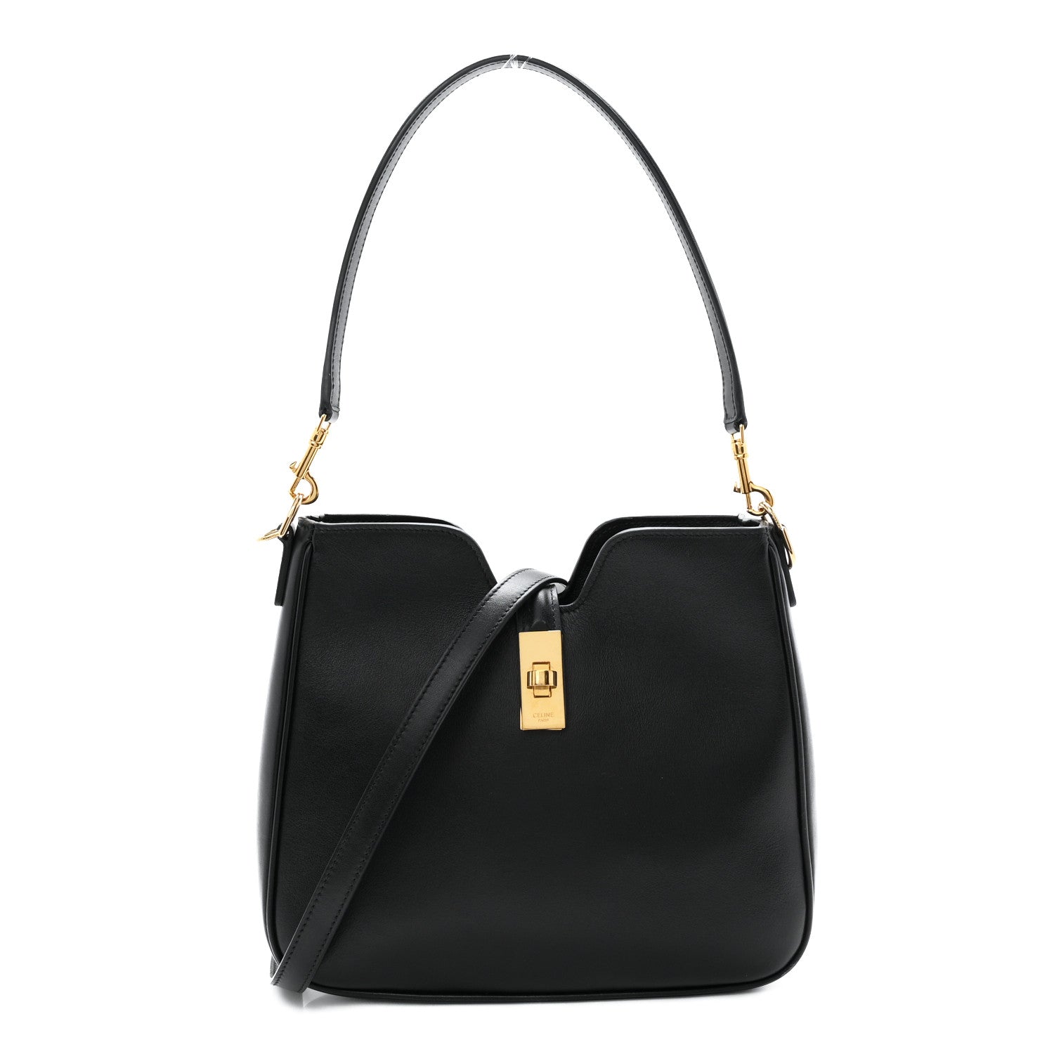 Smooth Calfskin Small Camille 16 Soft Bag Black