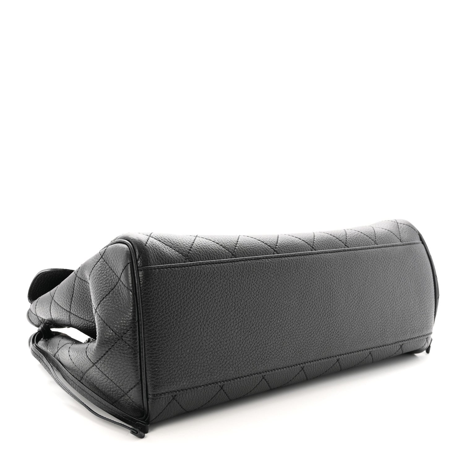 Grained Calfskin Urban Essentials Large Shopping Bag Black Black